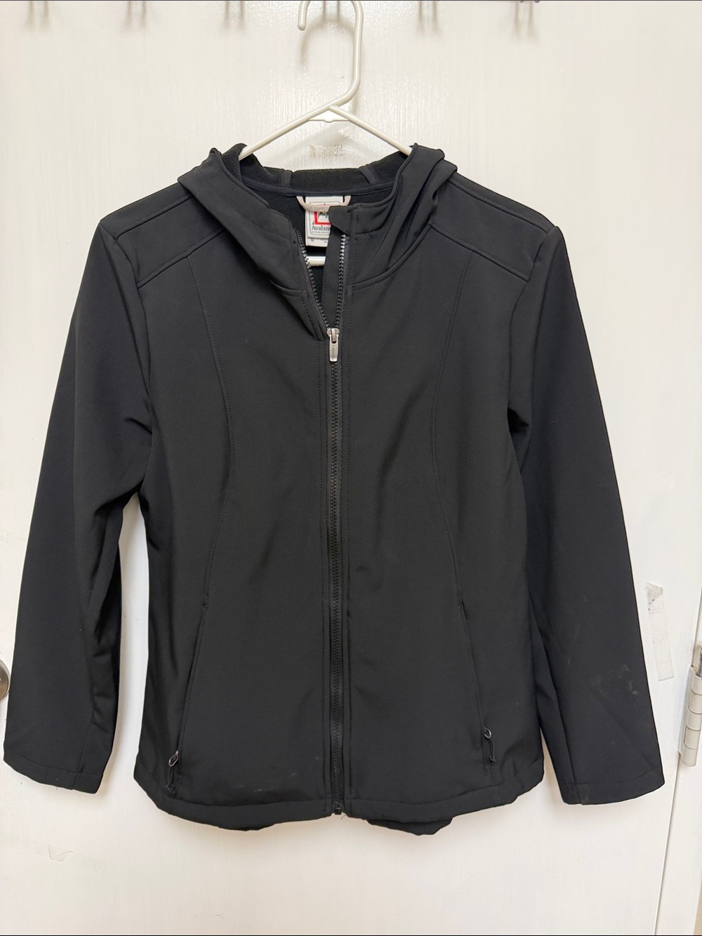 Avalanche - Black Hooded Jacket - Lightweight Zip Front